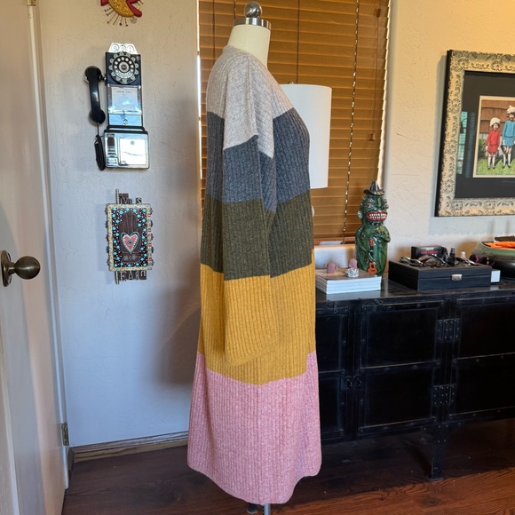 Colorblocked Madewell long sleeve sweater dress XXL - Picture 8 of 11